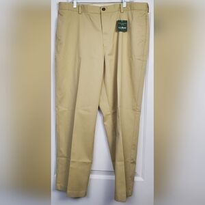 LL Bean Mens Wrinkle Free Double L Chino Khaki Pants - Size 38 x 29 - NWT